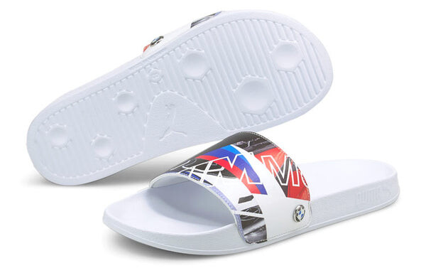 Тапочки bmw motorsport x leadcat slide 'graphic - white' Puma, белый — фото 3