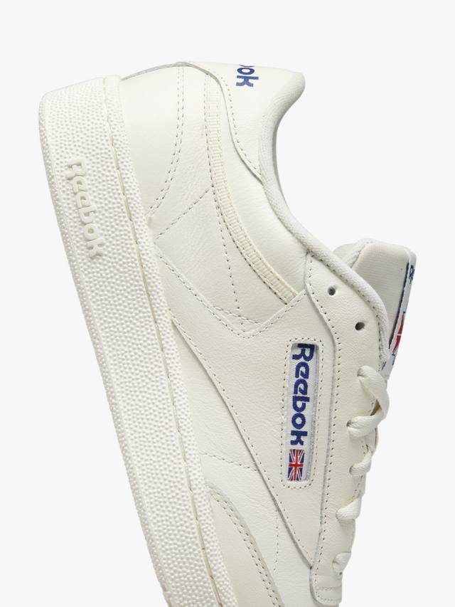 Кожаные кроссовки club c 85 Reebok, цвет Chalk/Blue — фото 4