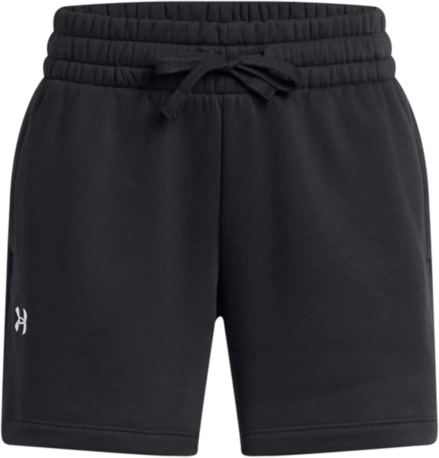 Детские флисовые шорты Under Armour Rival, длина 5 дюймов, (001) Black//White