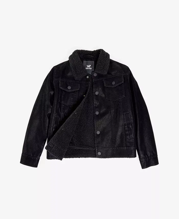 

Мальчиковая куртка Ranger из искусственной замши с подкладкой из искусственного мутона Xray, черный