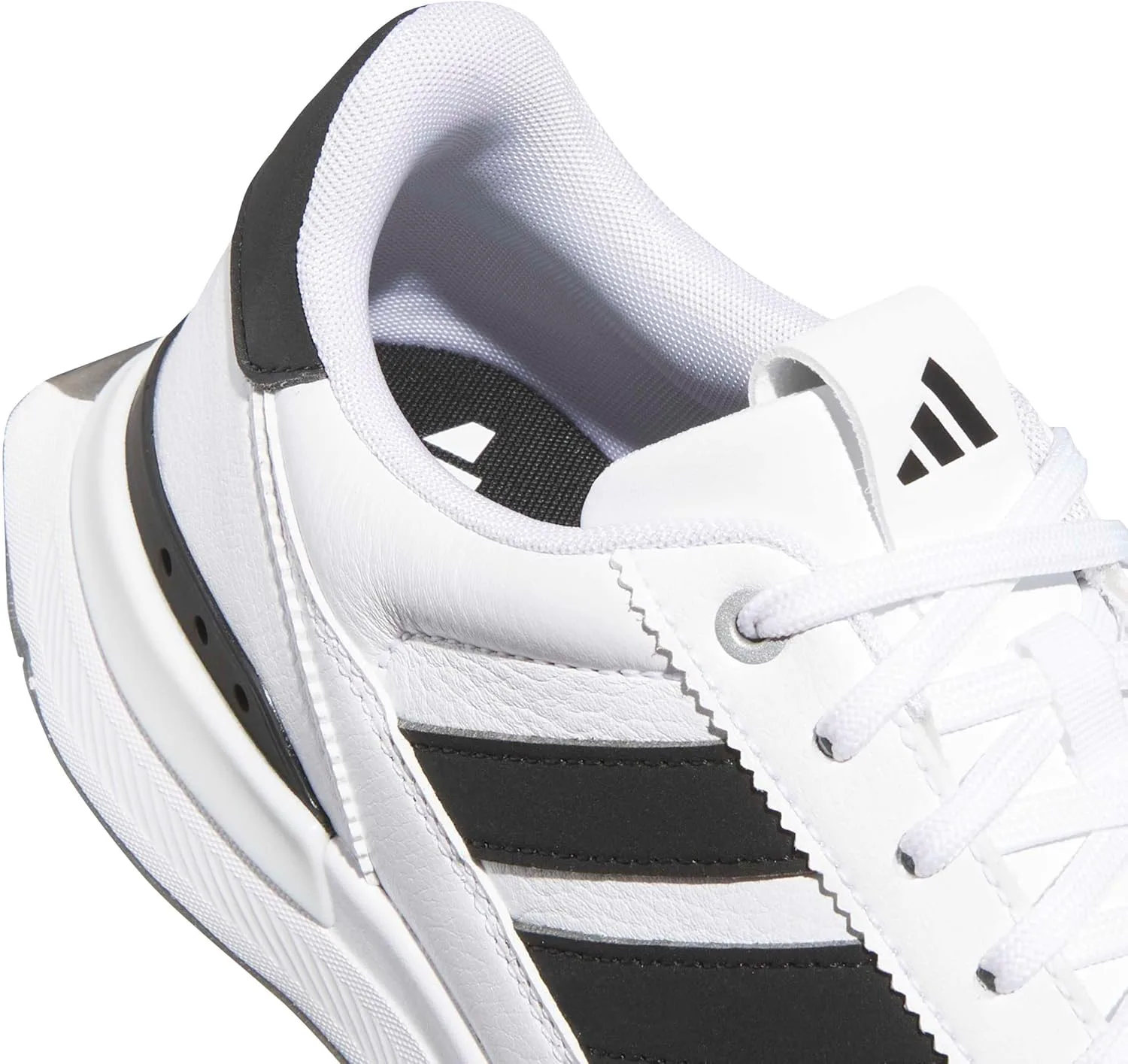 Мужские кожаные кроссовки Adidas S2g 26, белый/черный — фото 4