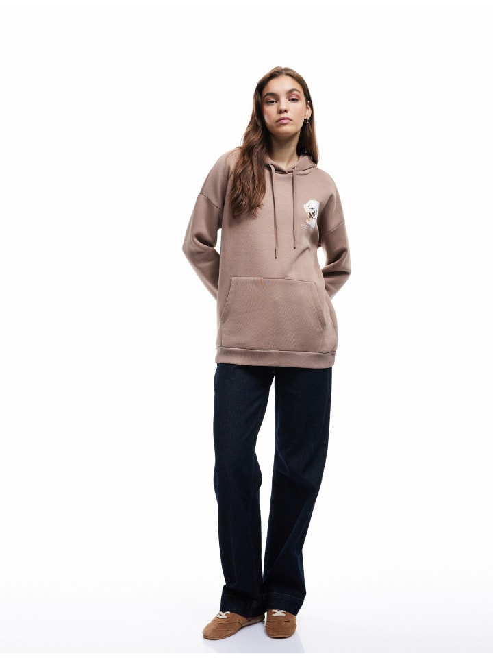 

KOTON Толстовка коричневого цвета