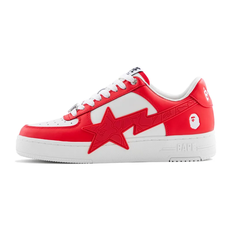 Кроссовки BAPE STA Low top для скейтбординга мужские A BATHING APE, Red RDX