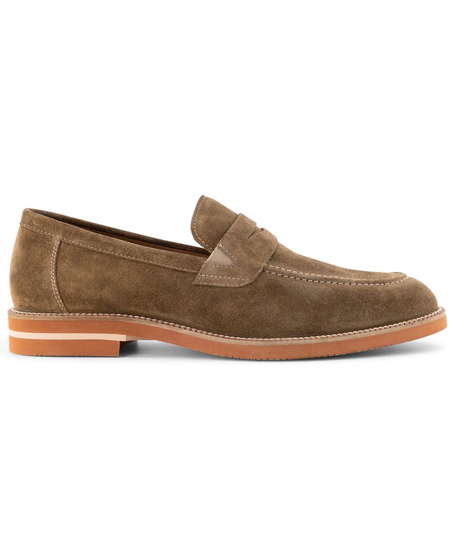 Мужские лоферы Brighton Penny без шнурков Anthony Veer, Brown suede — фото 2