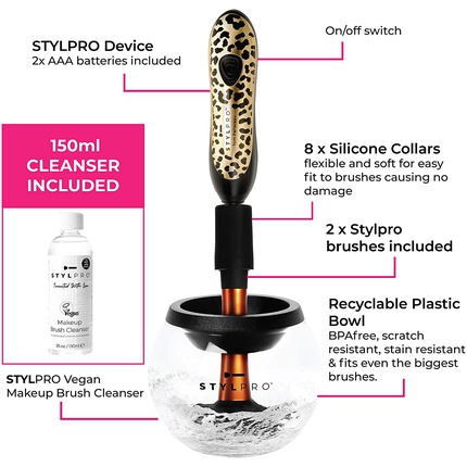 Подарочный набор для чистки кистей Cheetah Stylpro — фото 3