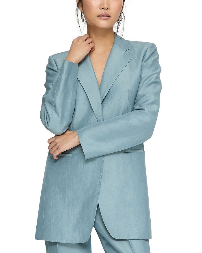 

Удлиненный блейзер Lafayette 148 New York, синий