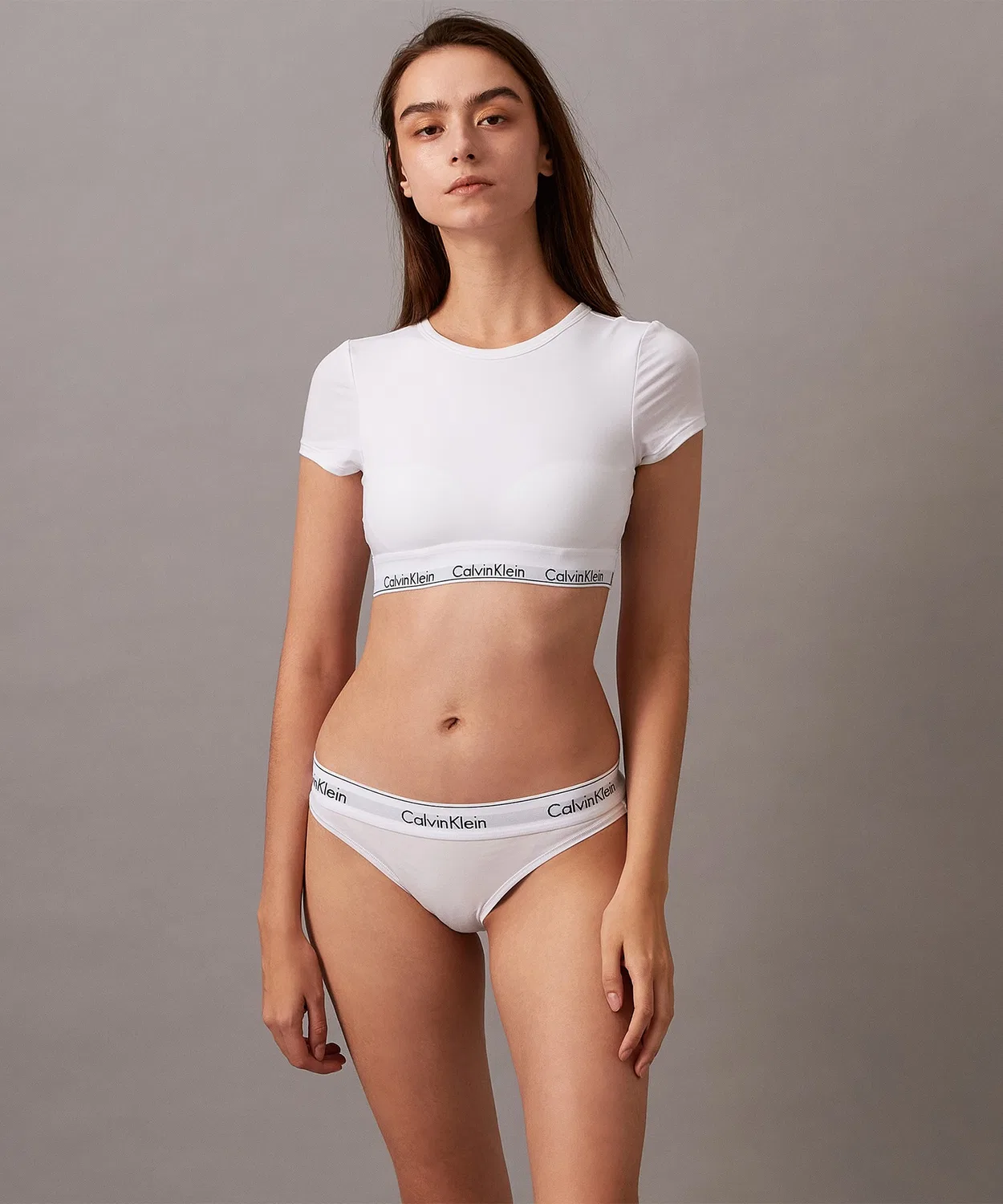 Бралетт-футболка Calvin Klein Icon Cotton, чёрный — фото 2