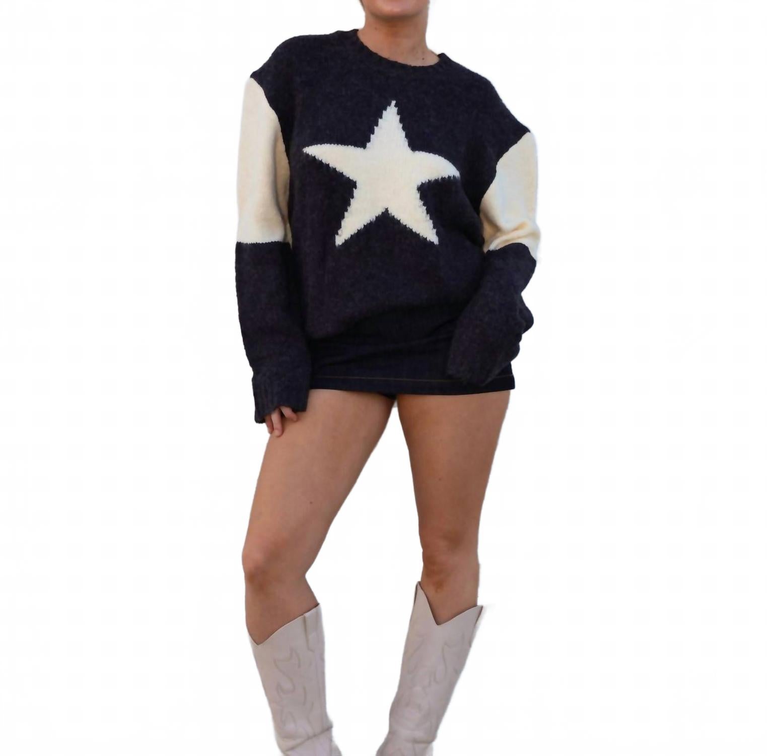 

Свободный свитер Astar серого цвета Emory Park, серый