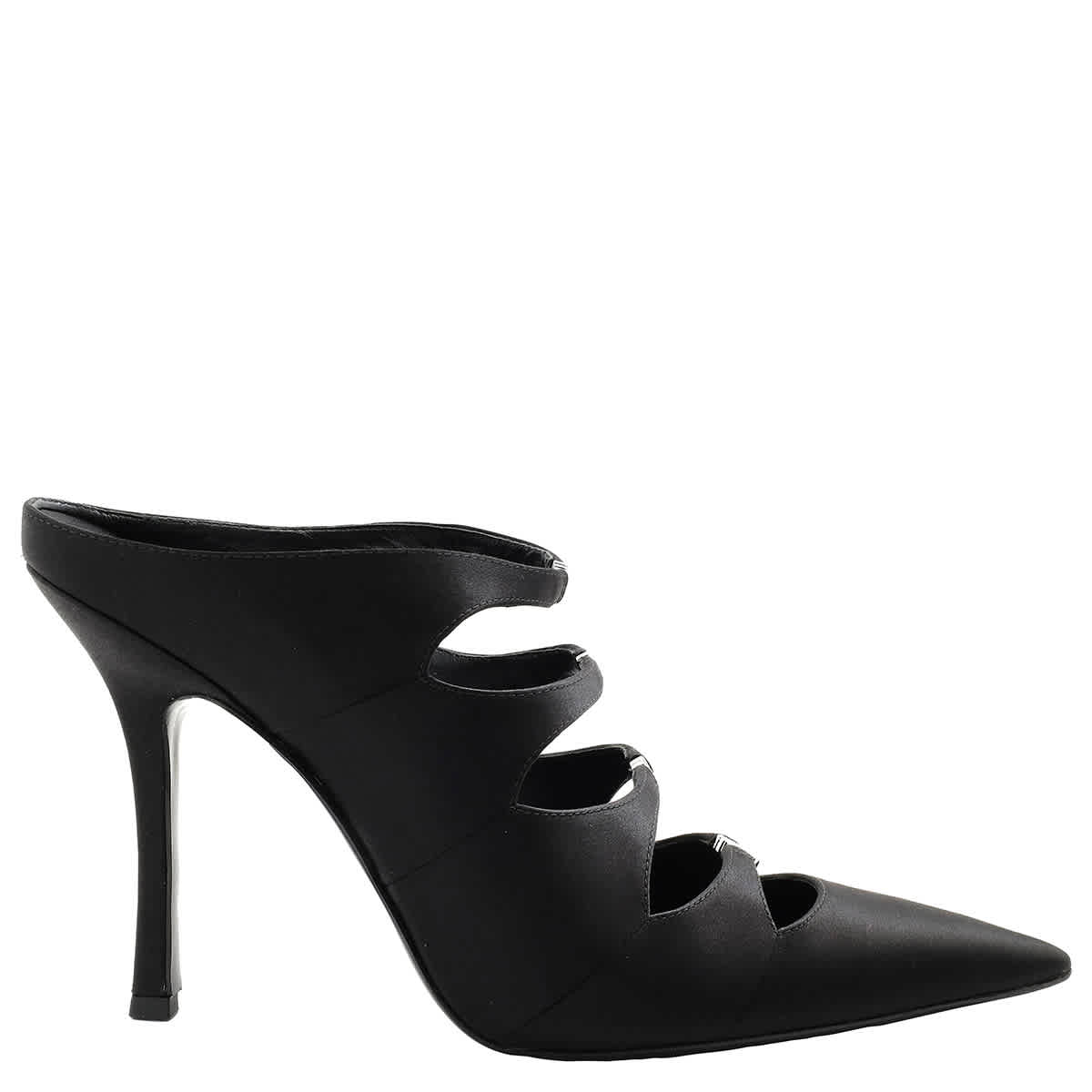 T by Alexander Wang черные атласные мюли Lolita 105