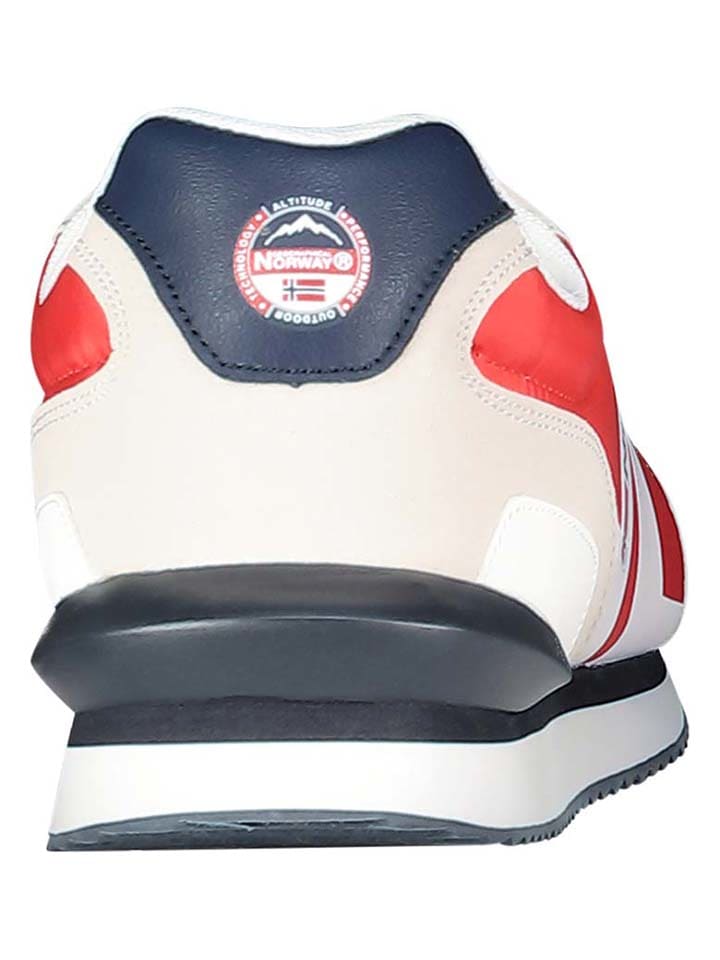 Geographical Norway Кроссовки “Orlando” бежево-красного цвета — фото 4