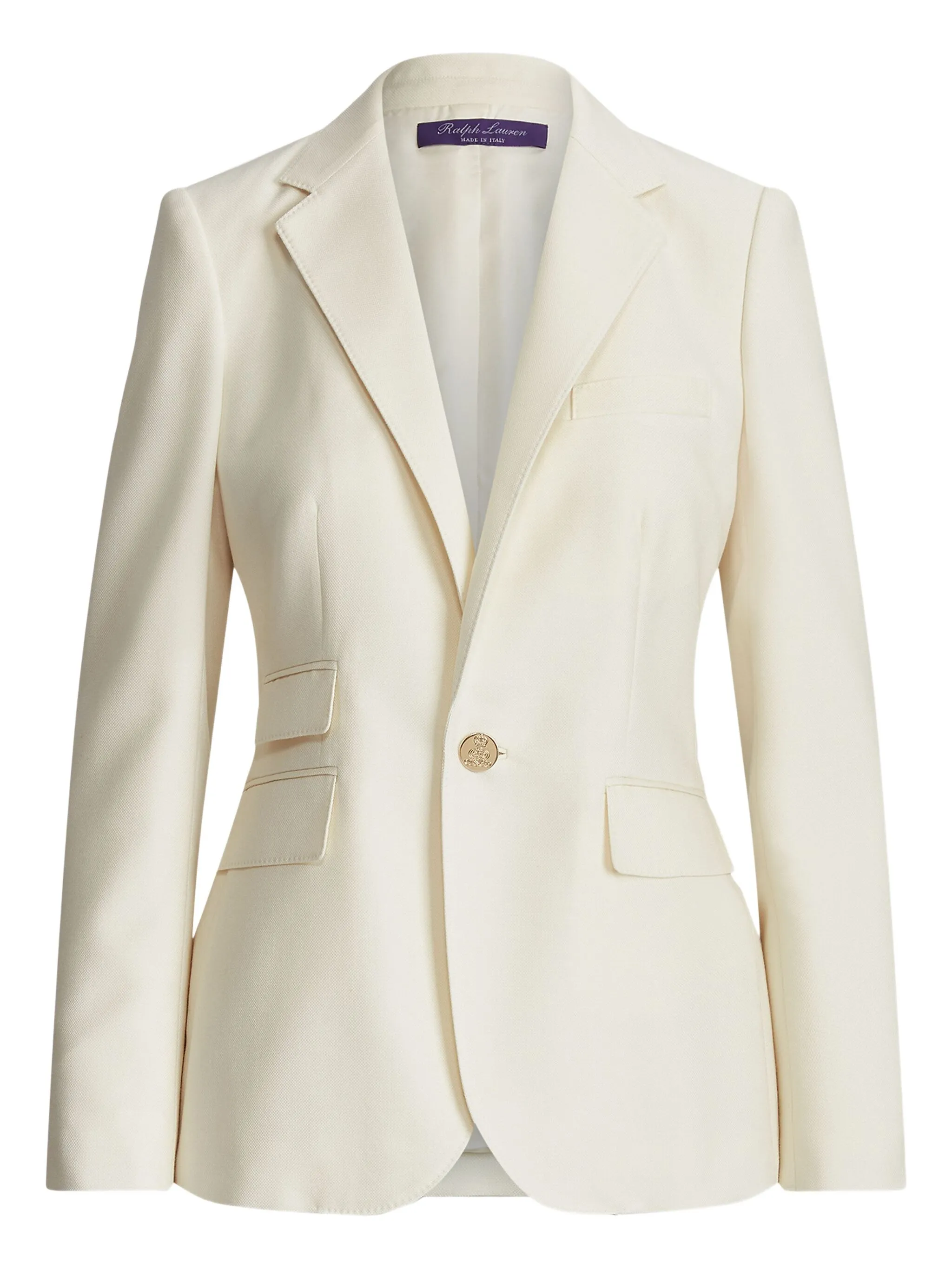 

Блейзер строгого кроя на пуговицах Ralph Lauren Collection, кремовый