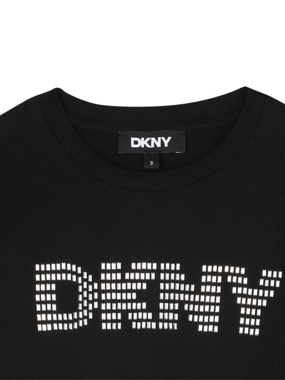 Футболка с длинными рукавами и логотипом Dkny Kids, черный — фото 3