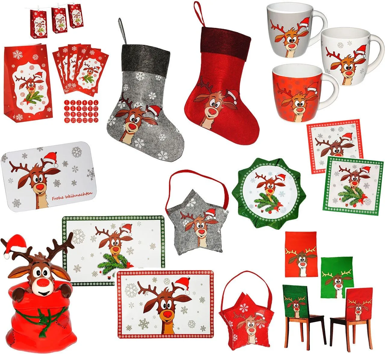 Кружка The Little Reindeer Didi/Christmas, серая, 330 мл belldessa