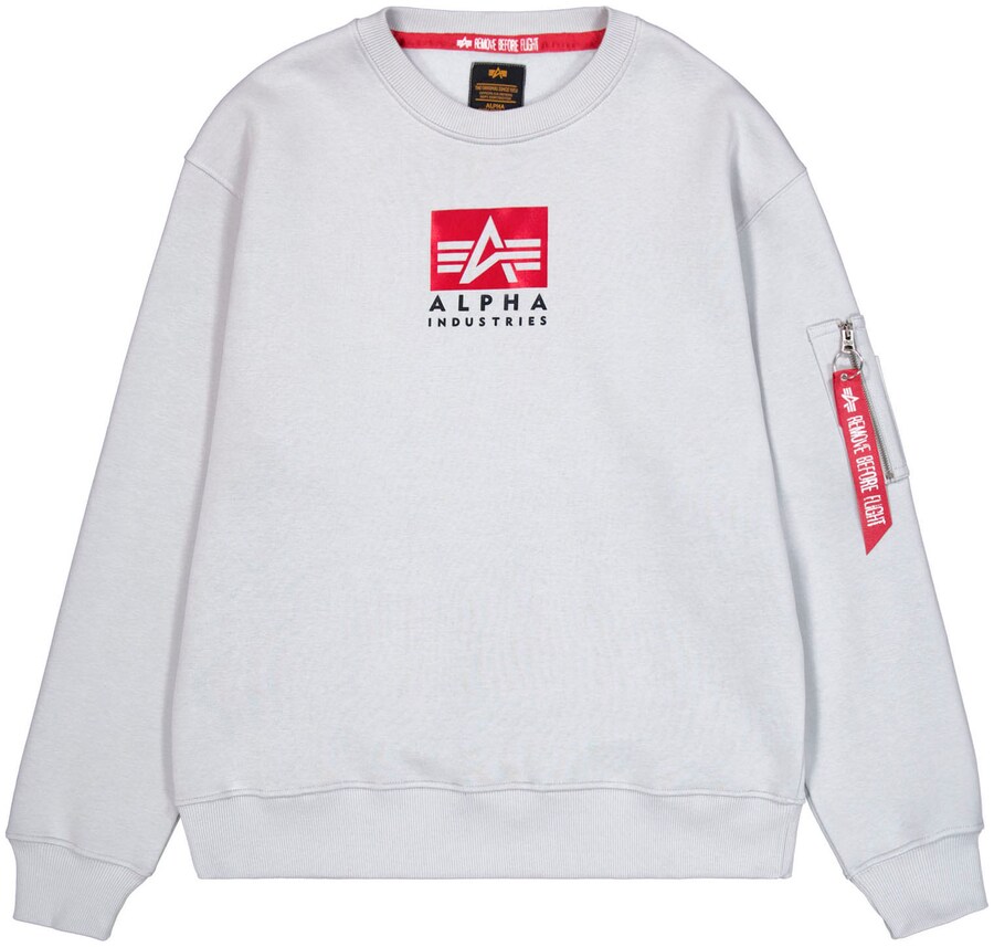 

Свитер ALPHA INDUSTRIES Sweatshirt, светло-серый