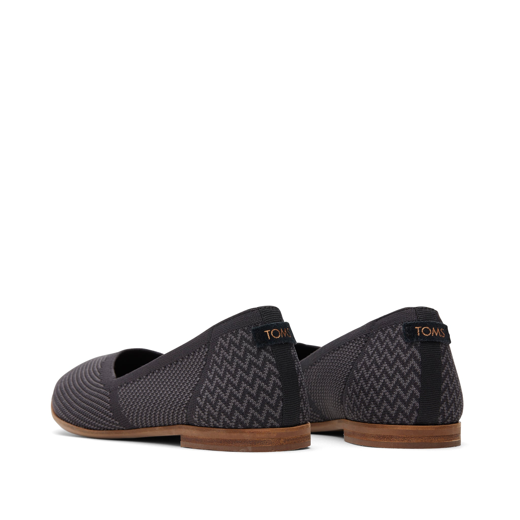 Женские балетки Jutti Neat Black Knit TOMS Shoes — фото 4