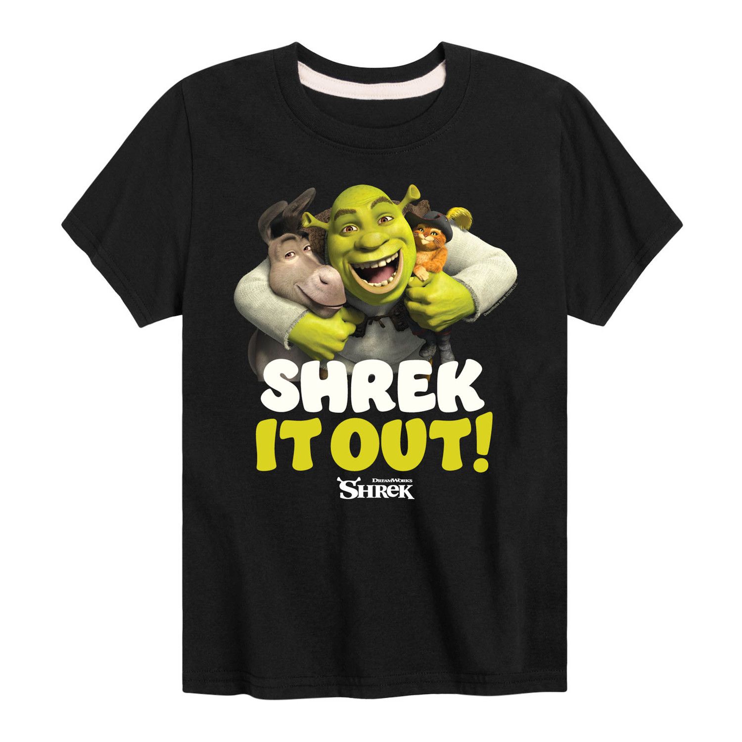 

Футболка с рисунком Shrek It Out Trio для мальчиков 8–20 лет Licensed Character, черный