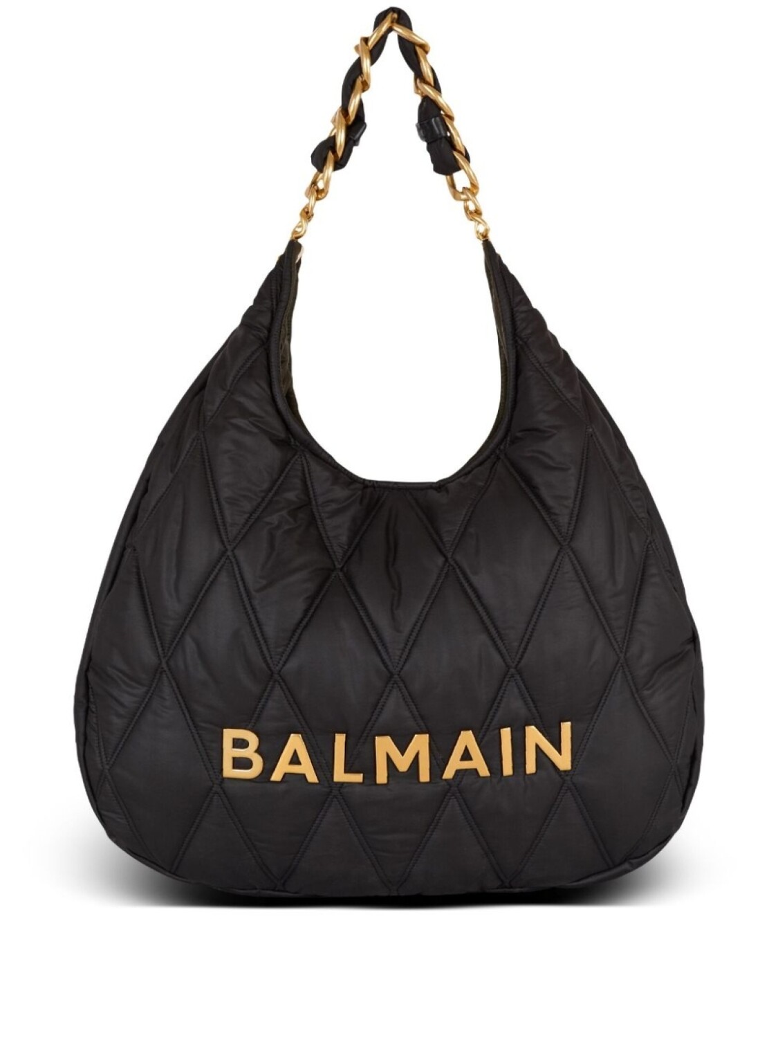 

Большая стеганая сумка на плечо 1945 Balmain, черный