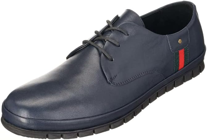 

Мужские кожаные кроссовки DALGALA большого размера, темно-синие, модные, повседневные для мужчин