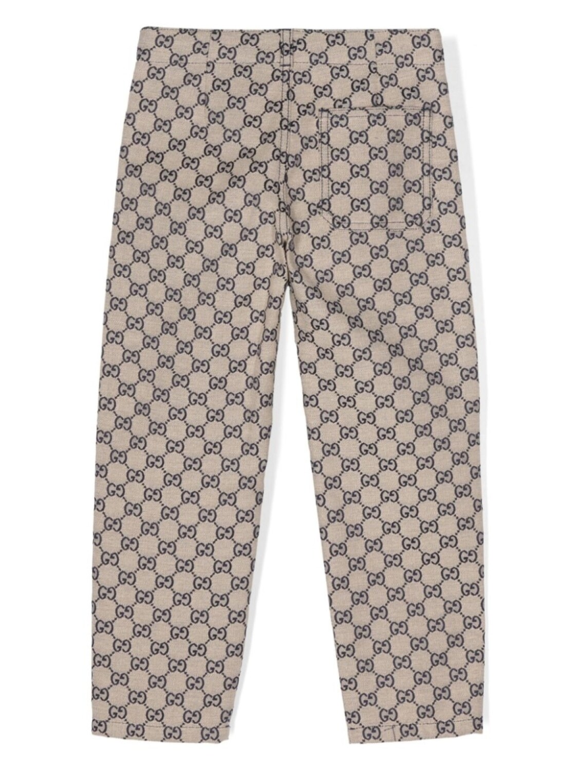 

Gucci Kids брюки из канваса с узором GG, нейтральный цвет