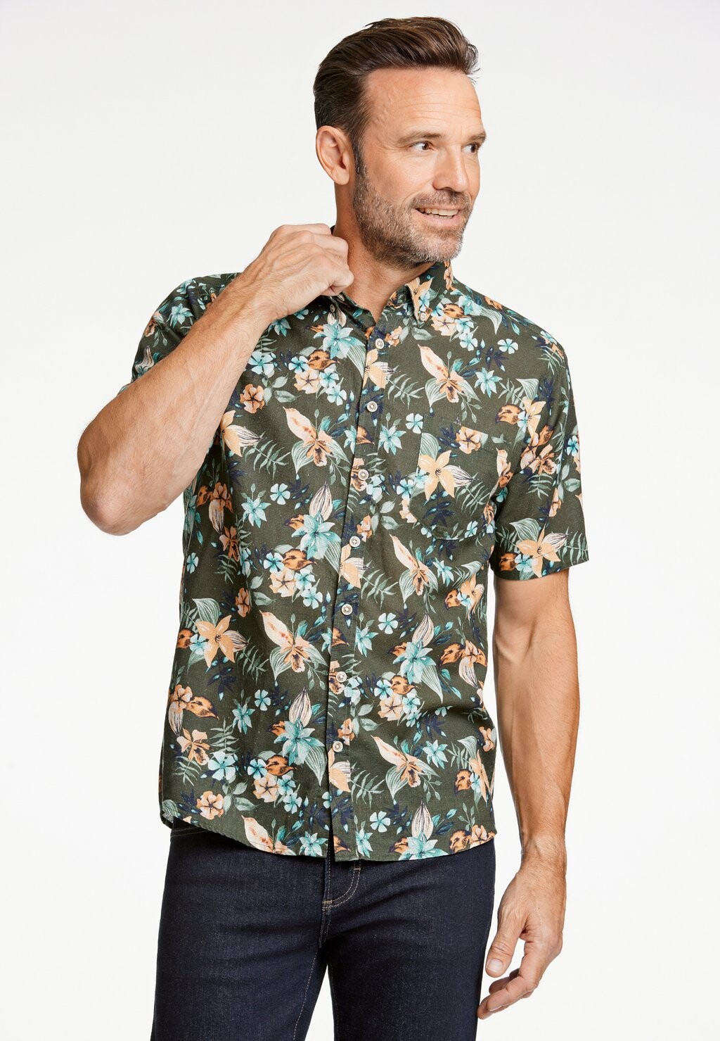 

Рубашка PRINTED Jack's Sportswear, оливковый