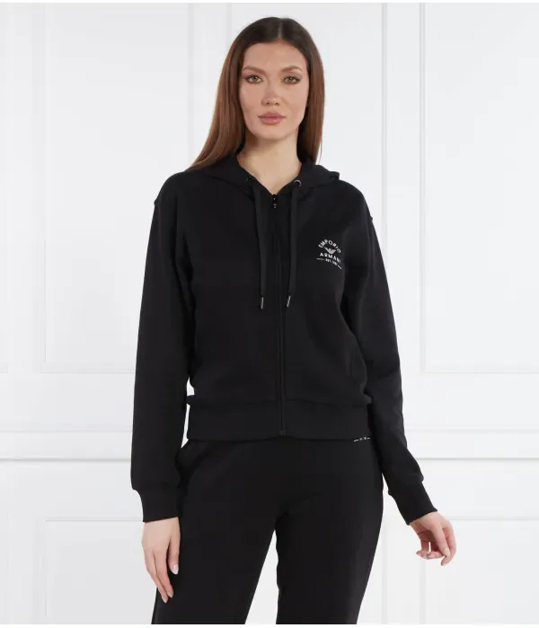 Домашняя одежда. Толстовка. regular fit Emporio Armani, черный — фото 3