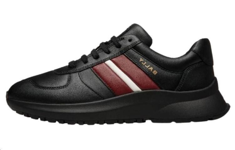 

Кроссовки BALLY Lace-up Leather Sneakers, черный