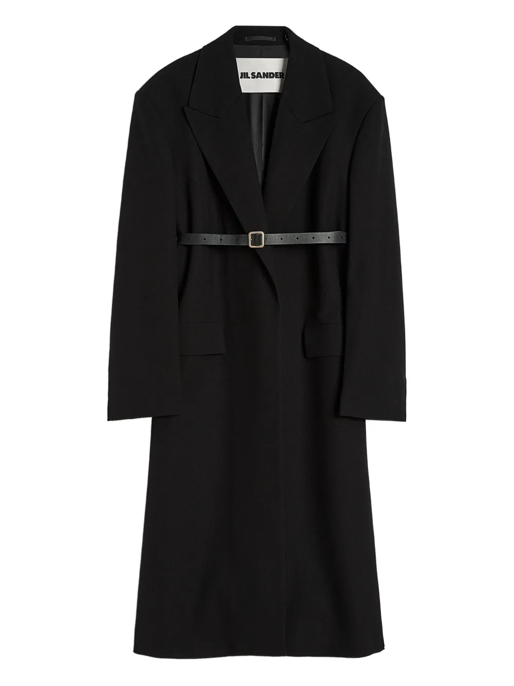

Двубортное пальто JIL SANDER, черный