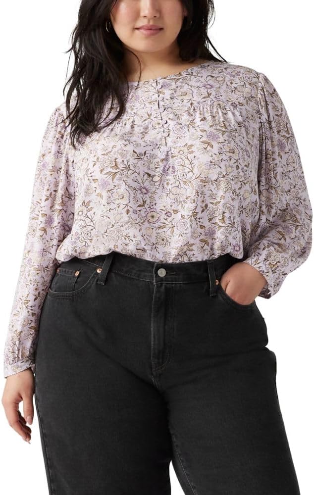 

Женская блузка Levi's Halsey размера (также доступна в размере Plus), Tapestry Floral Lavender Blue