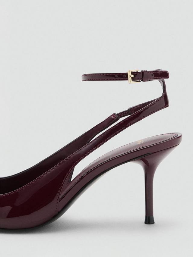 Сланцы на шлейке для шеи Mango, Dark Red — фото 4