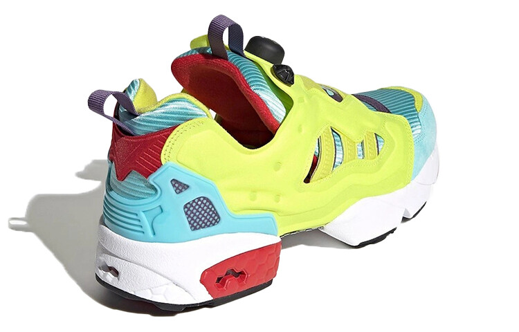 Кроссовки Adidas Originals ZX Fury Lifestyle Unisex, желтый/голубой/красный — фото 3
