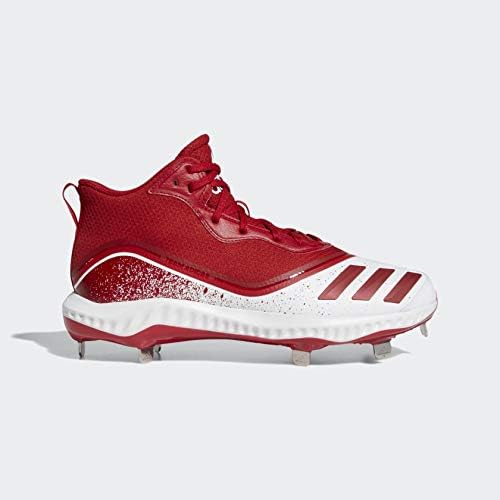Мужские бейсбольные бутсы adidas Icon V Bounce, белый/красный — фото 4
