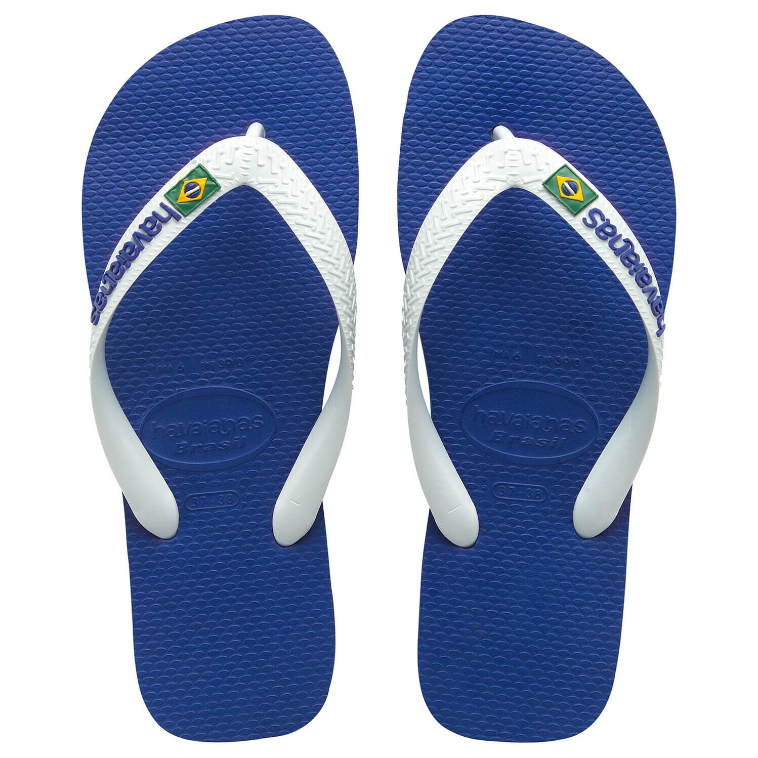 

Сандалии Havaianas Kid's Brasil Logo, цвет Marine Blue