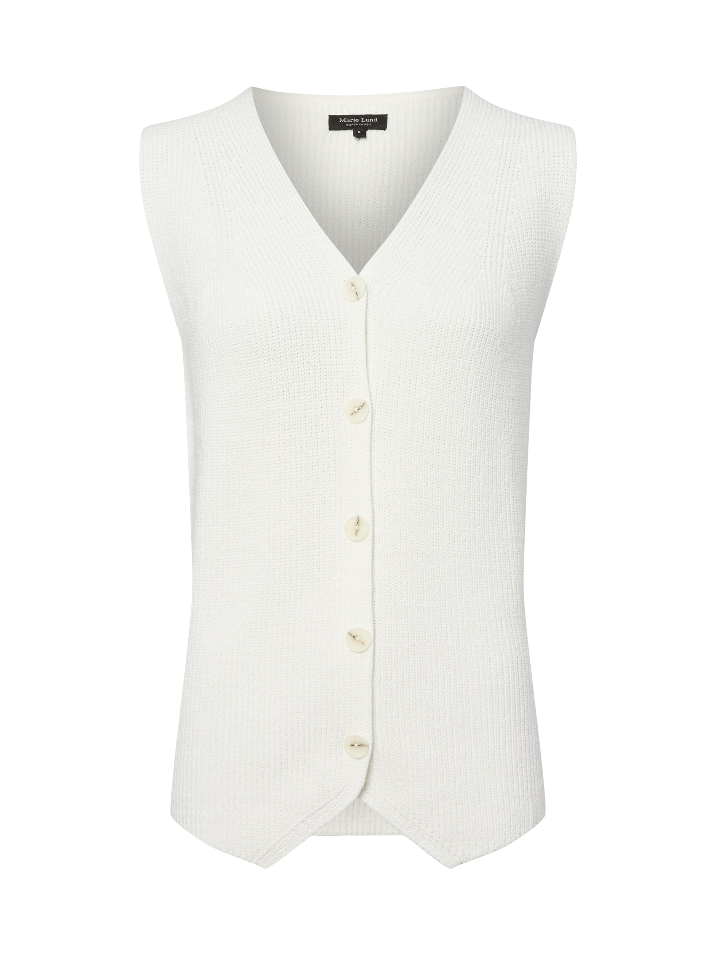 

Marie Lund Вязаный жилет белого цвета