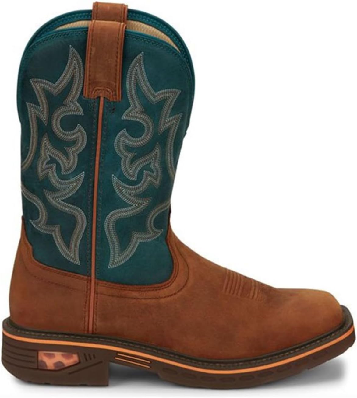 Мужские ботинки Justin Boots CR4007 Resistor 11 водонепроницаемые, коричневый — фото 2