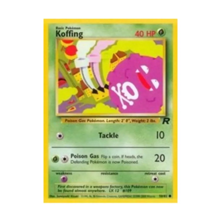 

CCG Коффинг (К) #58, Pokemon - Team Rocket - Singles