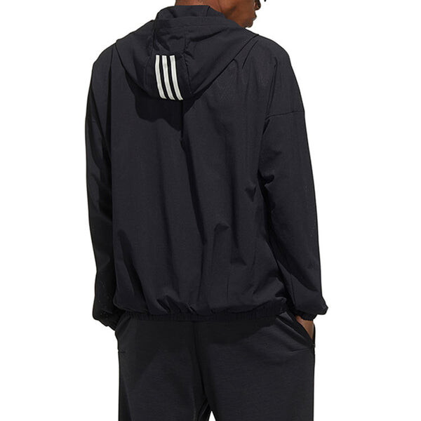 Куртка adidas Casual Sports Hooded Jacket Men's Black, черный — фото 4