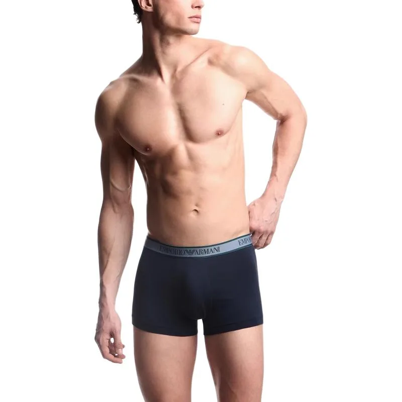 Трусы мужские 3 шт EMPORIO ARMANI, 3 Pack (ARMANI Blue+Pine Green+Blue Gray) — фото 2