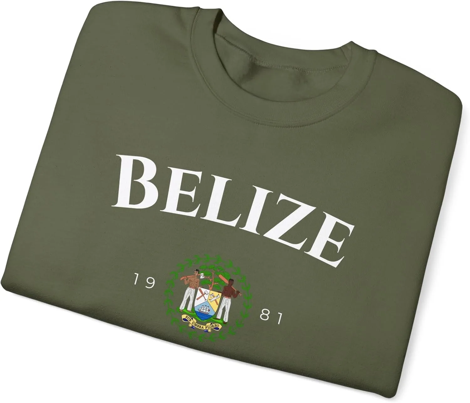 Толстовка Unisex Heavy Blend Belize The Caribbean с гербом — фото 3