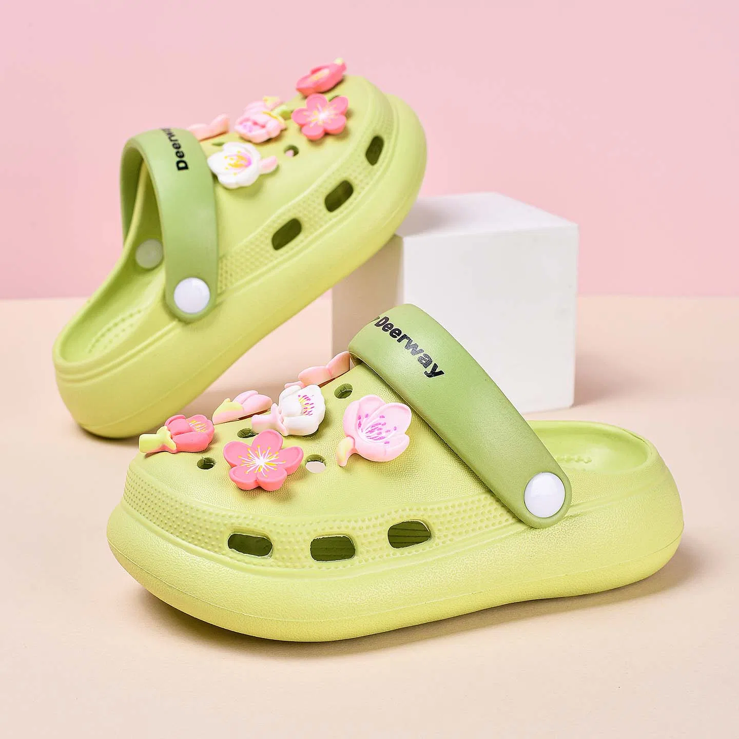 Детские клоги DEERWAY Rebound Pink — фото 4