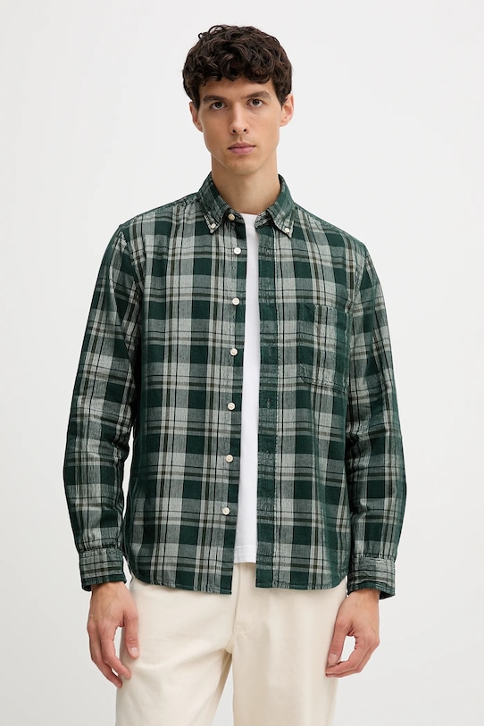

Хлопковая рубашка Marc O'Polo, зеленый