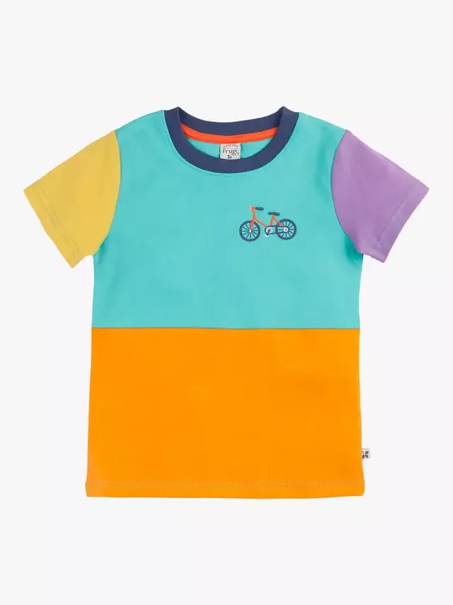 Детская круглая футболка Penryn, разноцветная Frugi
