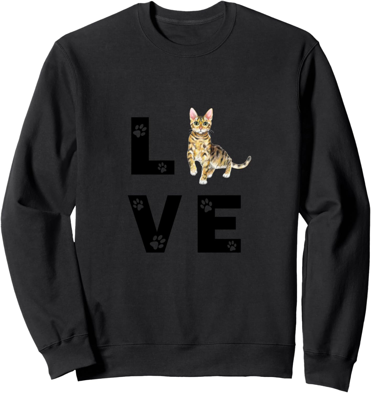 

Толстовка с изображением милого котенка и бенгальской кошки Bengal Cat Owner Shirts & Gift Shop, черный