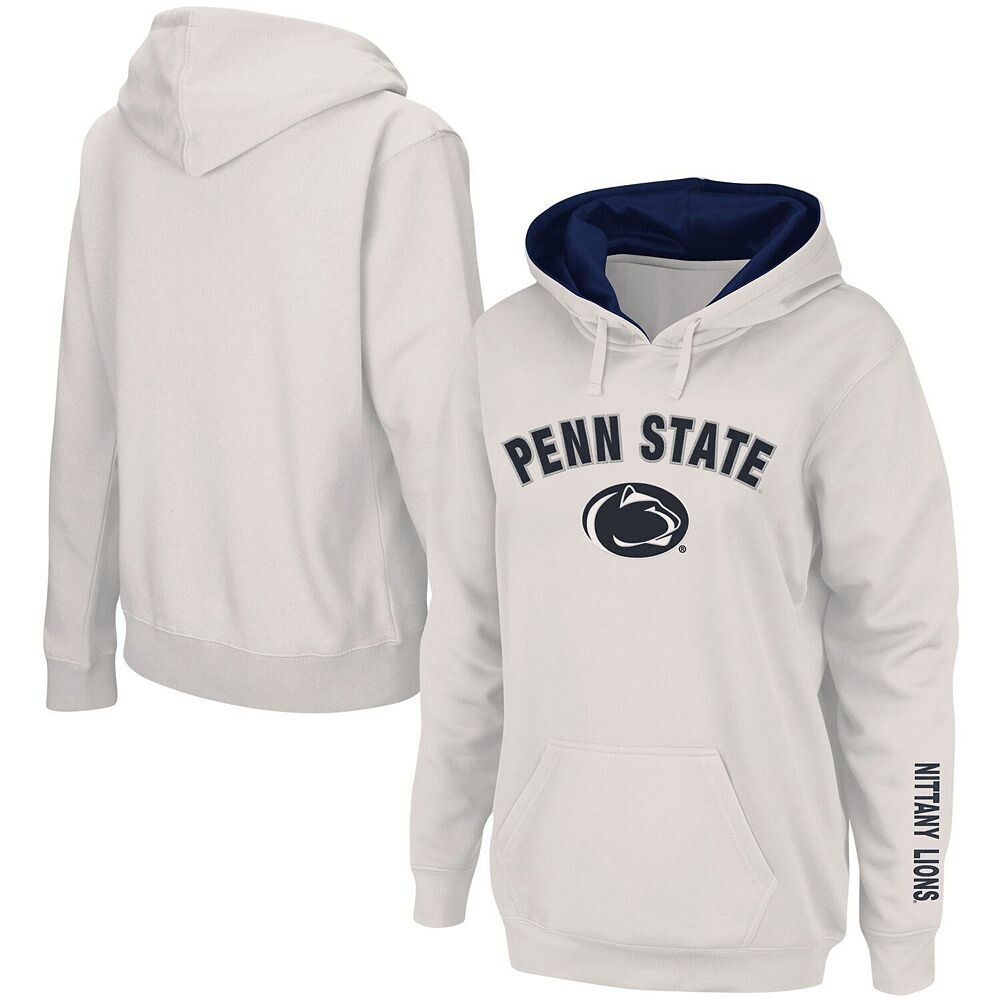 

Женский белый пуловер с капюшоном Penn State Nittany Lions Arch & Logo 1 Colosseum, цвет Pst White