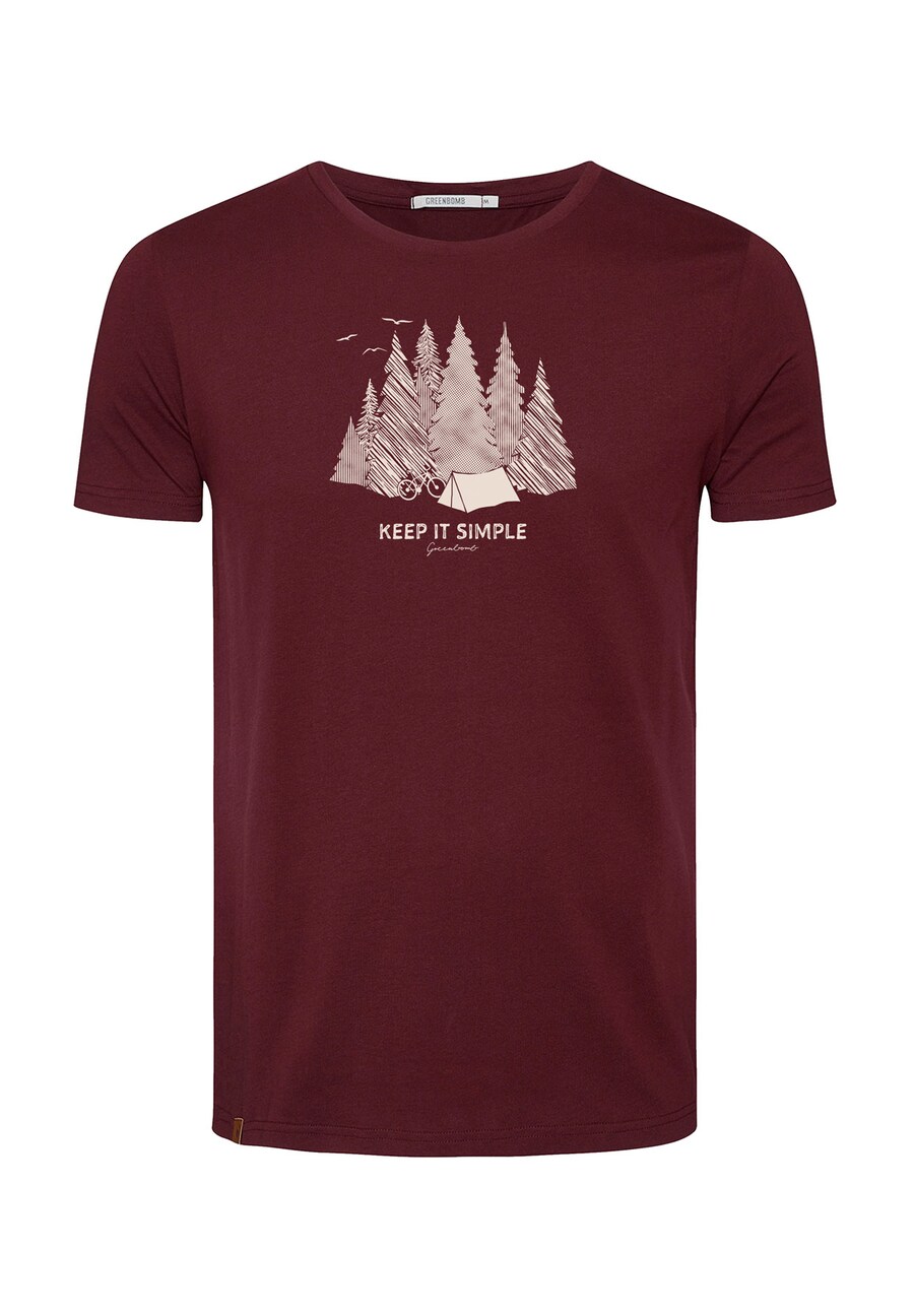 

Рубашка GREENBOMB Nature Keep, цвет Cherry red