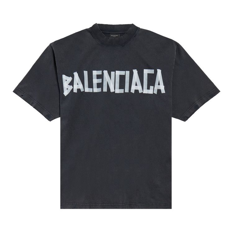 

Футболка Balenciaga Medium Fit T-Shirt, Faded Washed Black