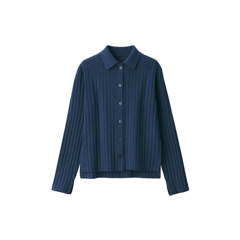 

Женский вязаный кардиган Muji из соевого волокна, черный