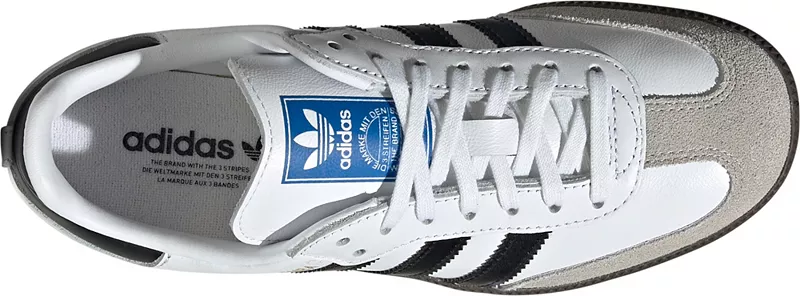 Детские кроссовки Samba OG для начальной школы Adidas, белый/черный — фото 4