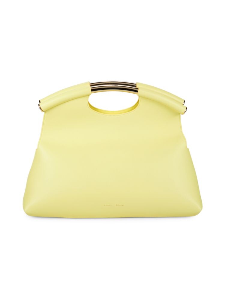 

Сумка-тоут из твердой кожи Proenza Schouler, цвет Lemongrass