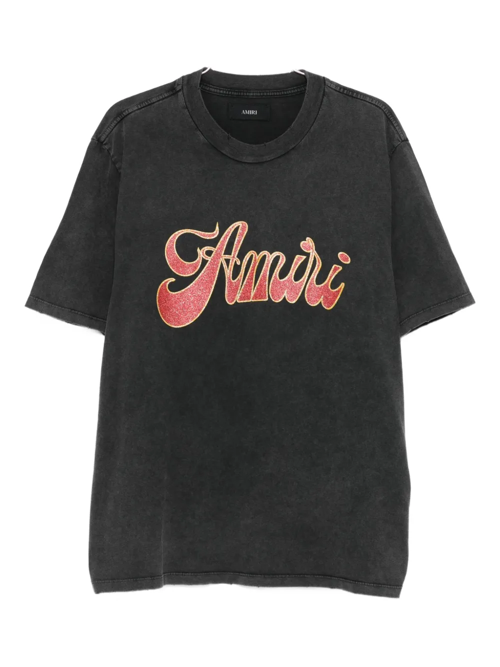 

Футболка с принтом логотипа AMIRI, черный