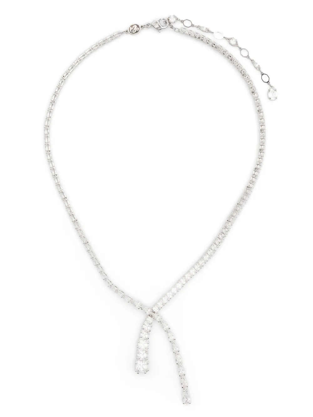 

Колье Matrix Y Swarovski, серебяный